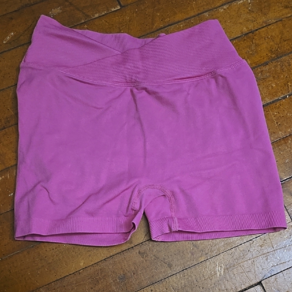 Pink Booty Scrunch Seamless Shorts